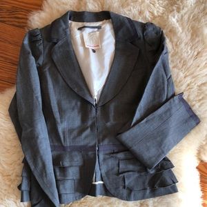 Rebecca Taylor Ruffle Blazer Sz 6